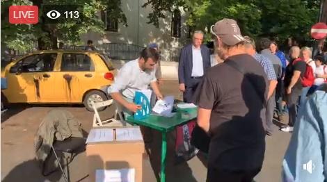 protest la MAE, Foto: Captura video