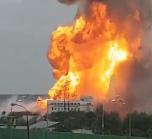 incendiu centrala electrica, Foto: Captura video