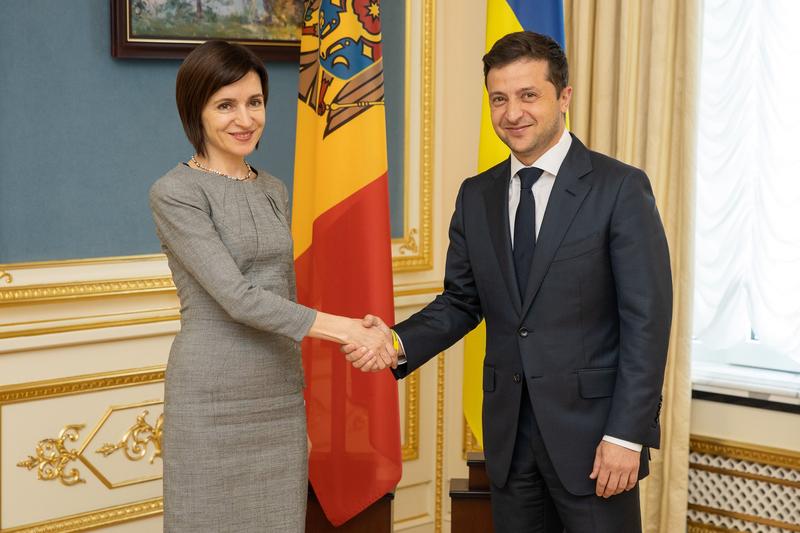 Maia Sandu și Volodimir Zelenski, Foto: Ambasada Ucrainei