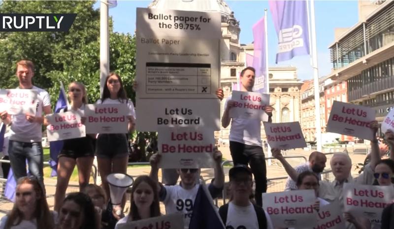 Protest anti-Brexit la Londra, Foto: Captura YouTube