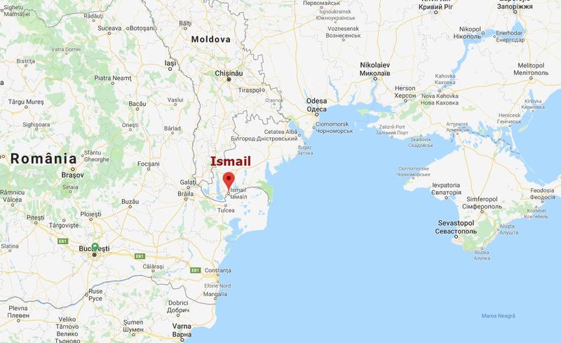 Portul ucrainean Ismail la Dunare, Foto: Captura Google Maps