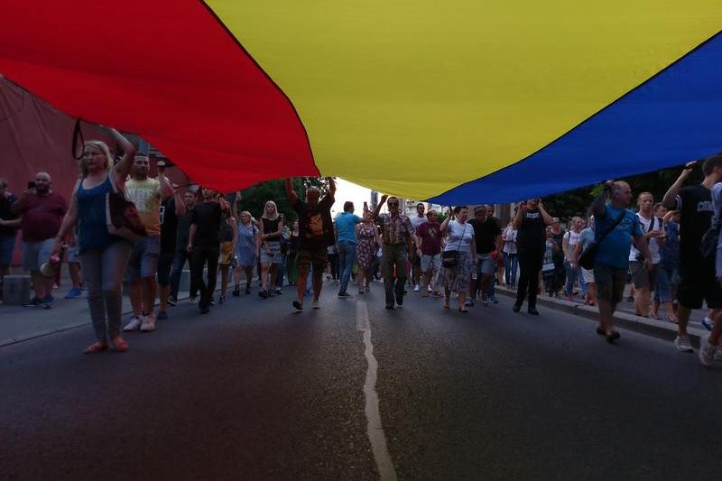 Mars de protest pe Calea Victoriei, Foto: Hotnews
