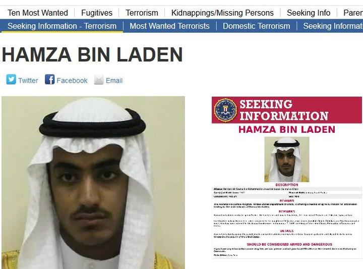 Hamza bin Laden, Foto: FBI.gov