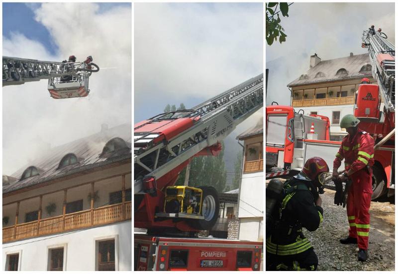 incendiu manastirea Râmeț, Foto: ISU Alba