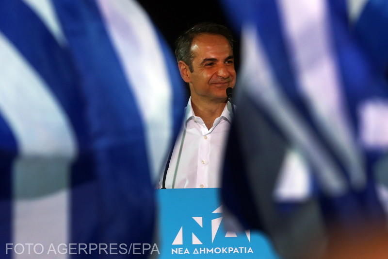 Kyriakos Mitsotakis, liderul partidului Noua Democratie , Foto: Agerpres/EPA
