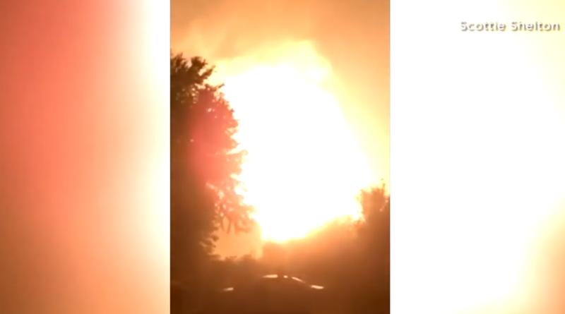 Explozie la o conducta de gaz in SUA, Foto: Captura YouTube