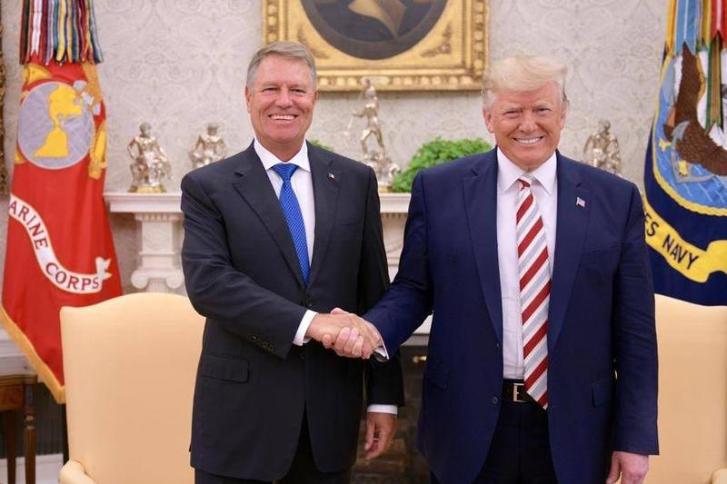 Klaus Iohannis si Donald Trump, la Casa Alba, Foto: Facebook - Klaus Iohannis