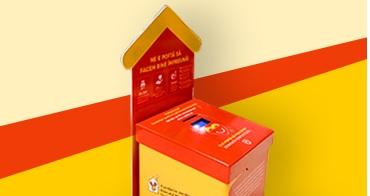 cutie donatii contactless, Foto: Banca Transilvania