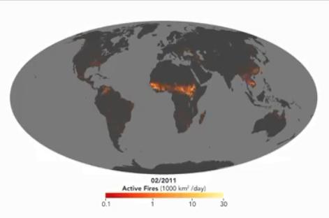 Incendii globale, Foto: NASA