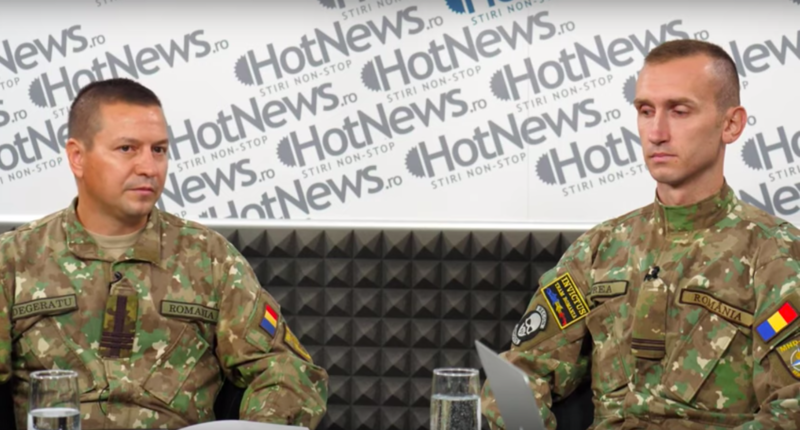 colonelul Daniel Degeratu și locotenentul Florin Oprea, Foto: Hotnews
