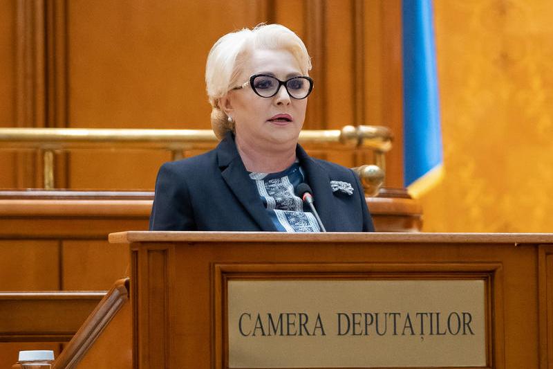 Viorica Dăncila, în Parlament, Foto: Guvernul Romaniei