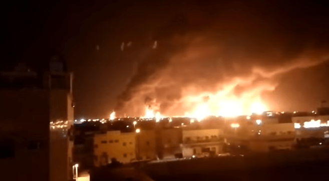 Atacul asupra instalatiilor petroliere, Foto: Captura video