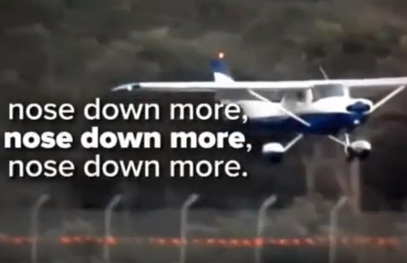 Aterizare cu sfaturi de la turnul de control, Foto: Captura YouTube