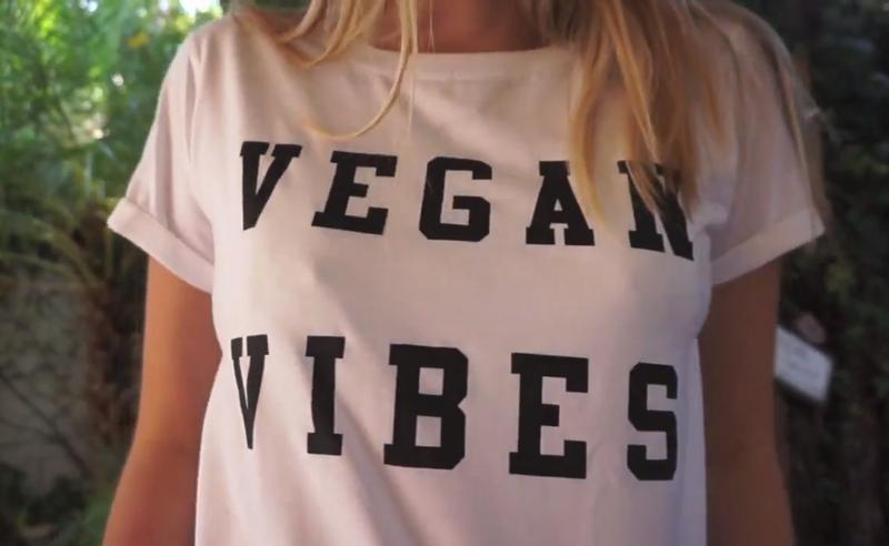 Tricou "vegan", Foto: Captura YouTube - Brielle C Farmer
