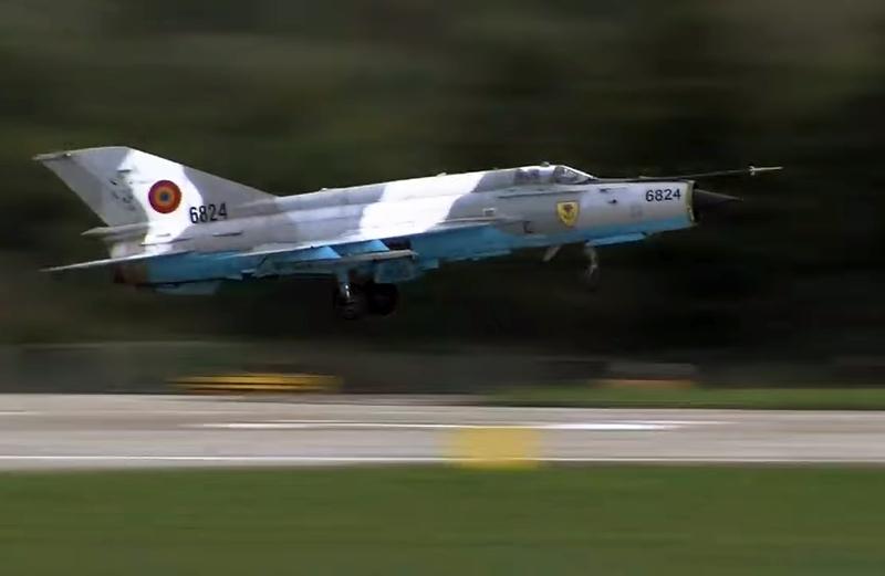 MiG 21 LanceR la Ostrava in Cehia, Foto: Captura de ecran
