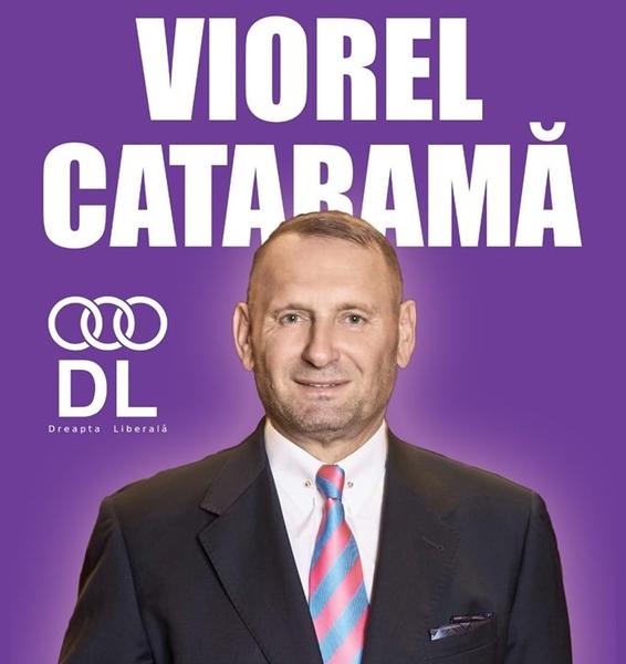 Catarama si afisul sau electoral, Foto: Facebook/ Viorel Catarama