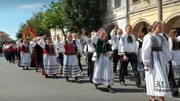Parada sasilor, Foto: Captura video Mediafax
