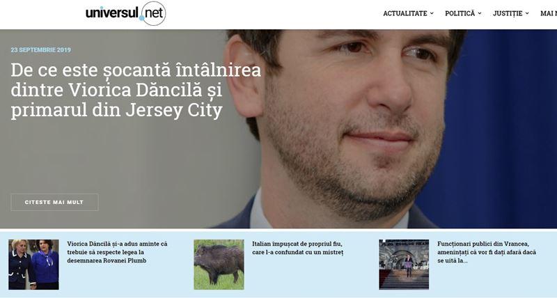 Site-ul Universul.net, Foto: Captura Universul.net
