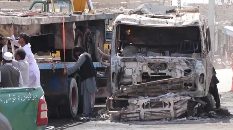 Atac la Kabul cu un camion cu explozibili, Foto: Captura YouTube