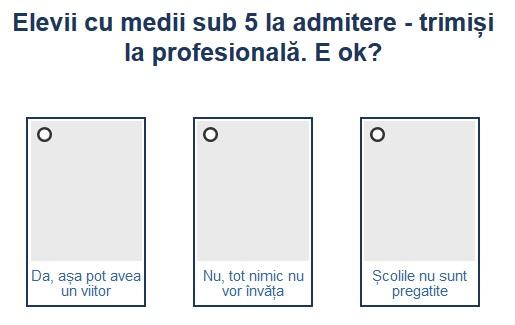 Sondaj scoli profesionale, Foto: Hotnews