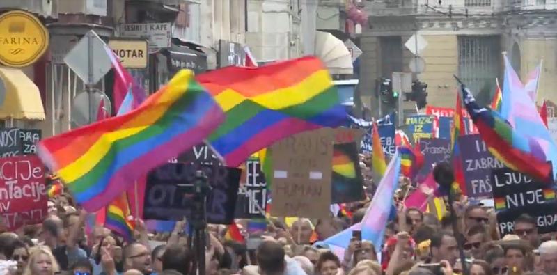 Prima parada gay la Sarajevo, Foto: Captura YouTube