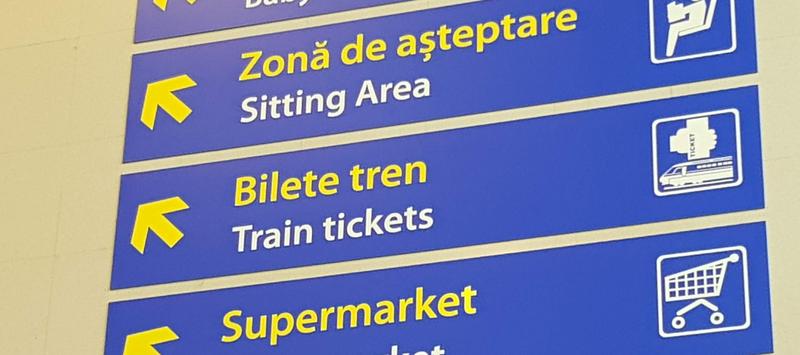 Indicator pentru bilete de tren in aeroport, Foto: Hotnews