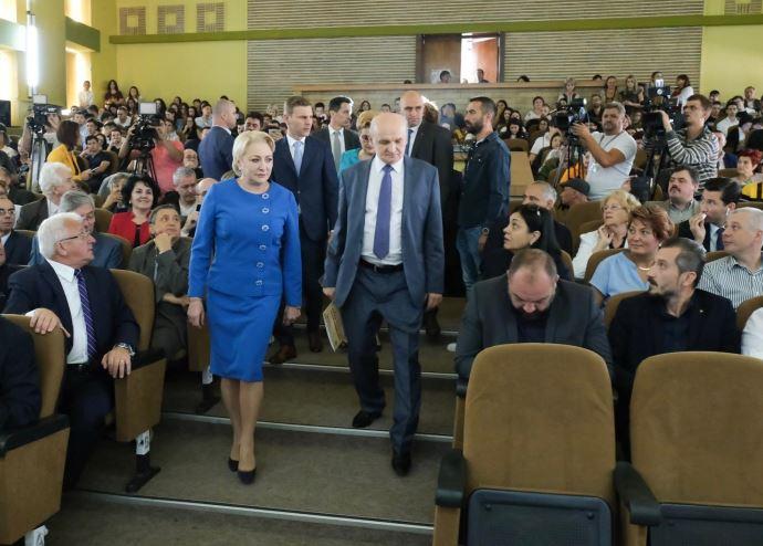 Dancila la Universitatea de Petrol si Gaze, Foto: gov.ro