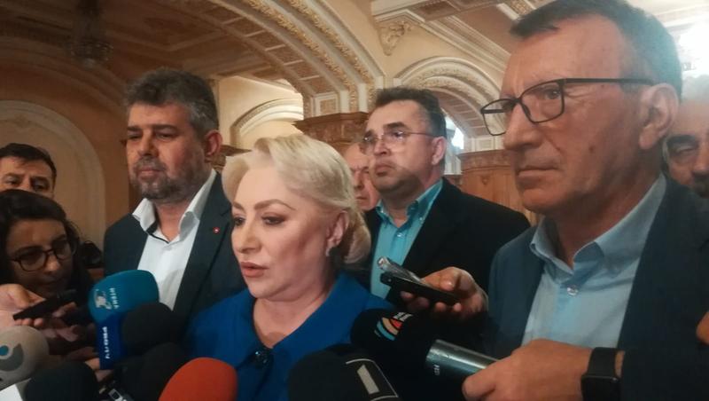 Dancila, Stanescu, Oprisan, Foto: Hotnews