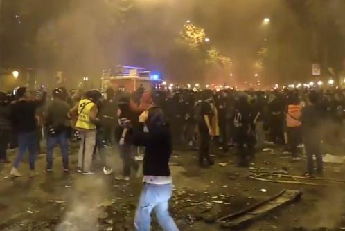 proteste Catalonia, Foto: Captura video
