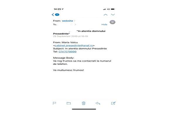 email fals, Foto: ANAF