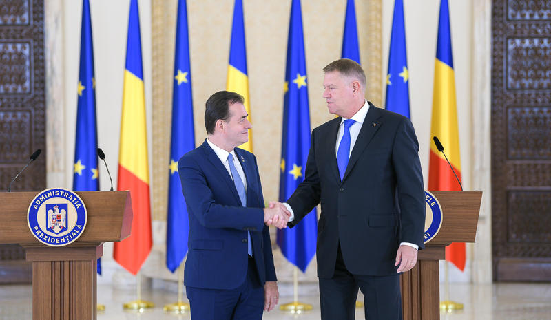 Ludovic Orban și Klaus Iohannis, Foto: Presidency.ro