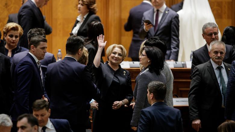 Dancila, in Parlament (digi24), Foto: Hotnews