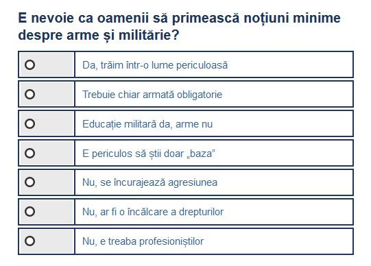 Sondaj arme-militarie, Foto: Hotnews