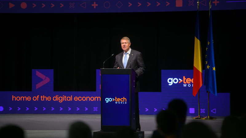 Klaus Iohannis la GoTech World, Foto: Presidency.ro