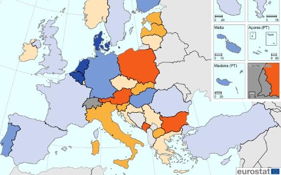 Harta gaming, Foto: Eurostat