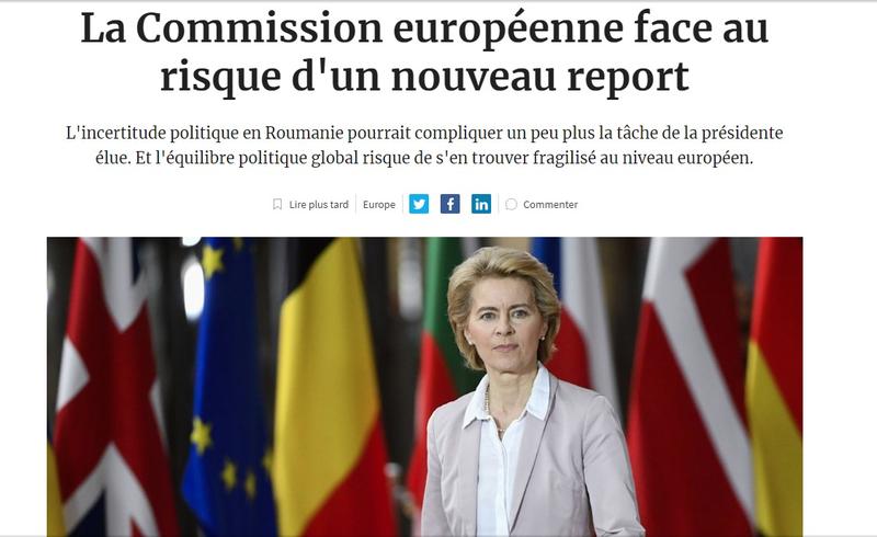 Les Echos despre Comisia Europeana si Romania, Foto: Captura