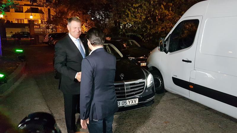 Iohannis si Orban, la sediul de campanie, Foto: Hotnews