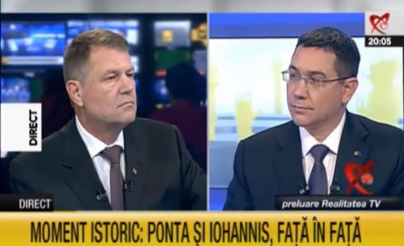 Iohannis și Ponta, Foto: Captura video