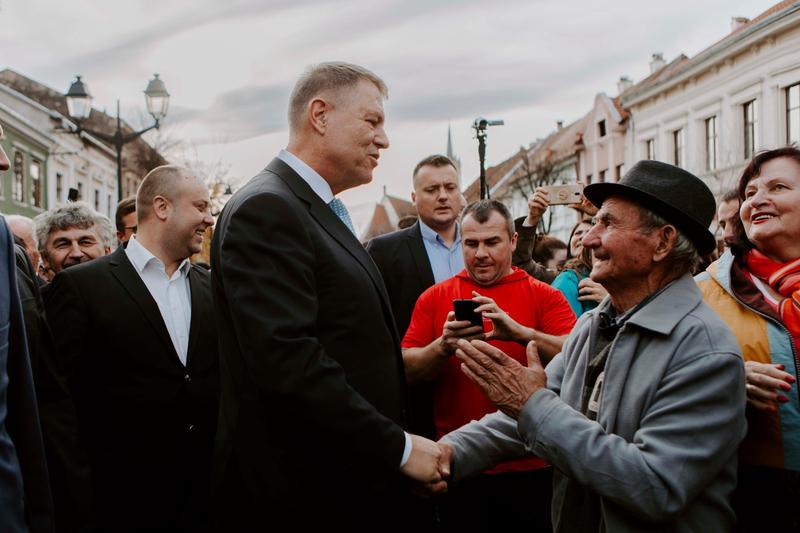 Klaus Ioahnnis la Bistrița, Foto: PNL