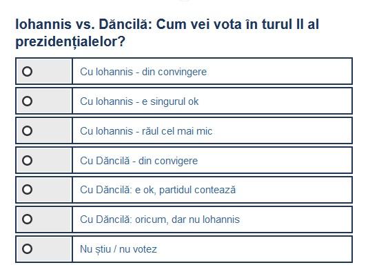 Sondaj Iohannis vs. Dancila, Foto: Hotnews