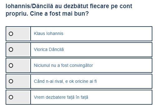 Sondaj Dancila - Iohannis, Foto: Hotnews