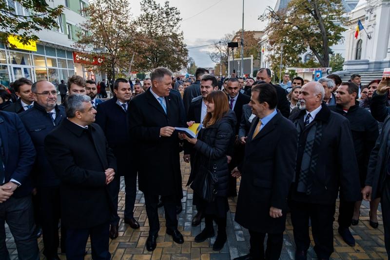 Klaus Iohannis la Piteşti, Foto: PNL