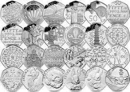 50 pence comemorative, Foto: eBay