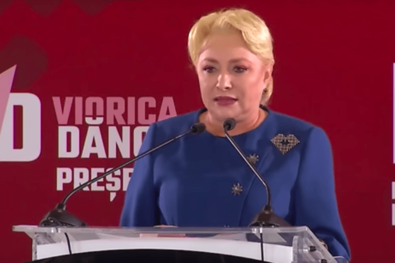 Viorica Dăncilă la dezbaterea prezidențială, Foto: Screenshot via Youtube