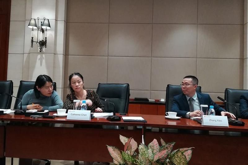 Catherine Chen, senior vicepresedinte al Huawei, si George Zhang, seful Huawei Romania, Foto: Hotnews