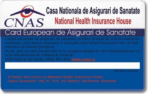 Card european de sanatate, Foto: CNAS