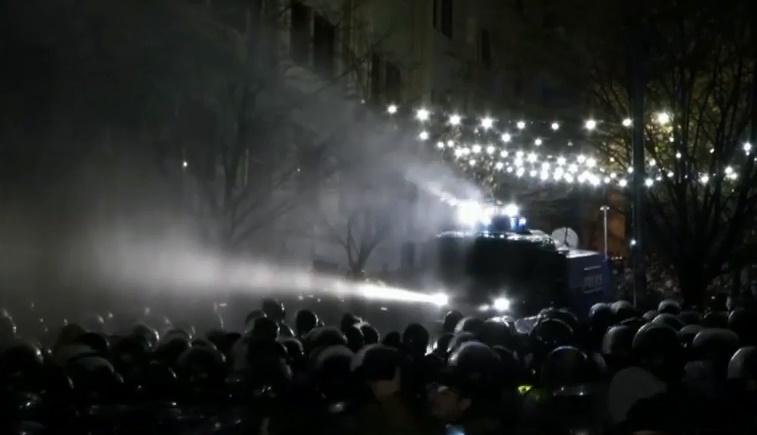 Proteste în Tbilisi, Foto: Captura YouTube