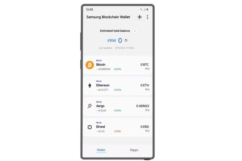 Elrond pe Samsung Blockchain Wallet, Foto: Captura YouTube - Samsung Developers