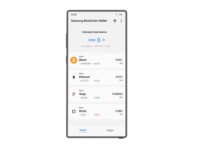 Elrond pe Samsung Blockchain Wallet, Foto: Captura YouTube - Samsung Developers