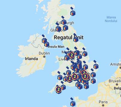 harta sectii de votare Regatul Unite, Foto: Captura
